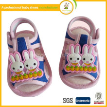 Обувь для девочек Promotion Специальное предложение Холст Tpr Bordered Hook &amp; Loop Summer 2014 Fashion Cartoon Cute Baby Sander Shoes
